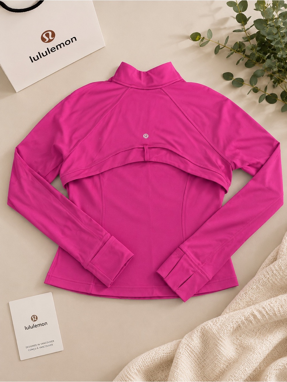 lululemon athletica Hot Pink Zip-Up Jacket - Picture 4 of 7